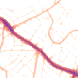 Daytime road noise heatmap for BH9 3RB