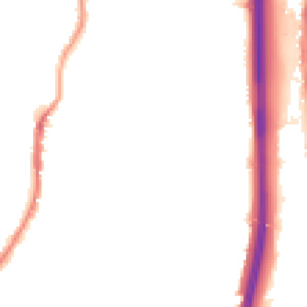 Night-time road noise heatmap for BL0 0AA