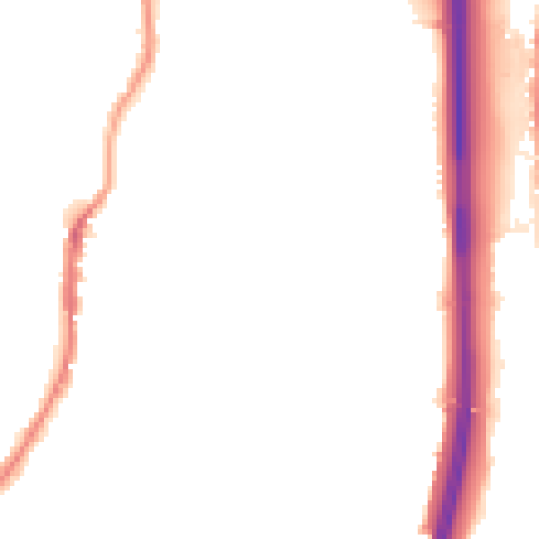 Night-time road noise heatmap for BL0 0AB