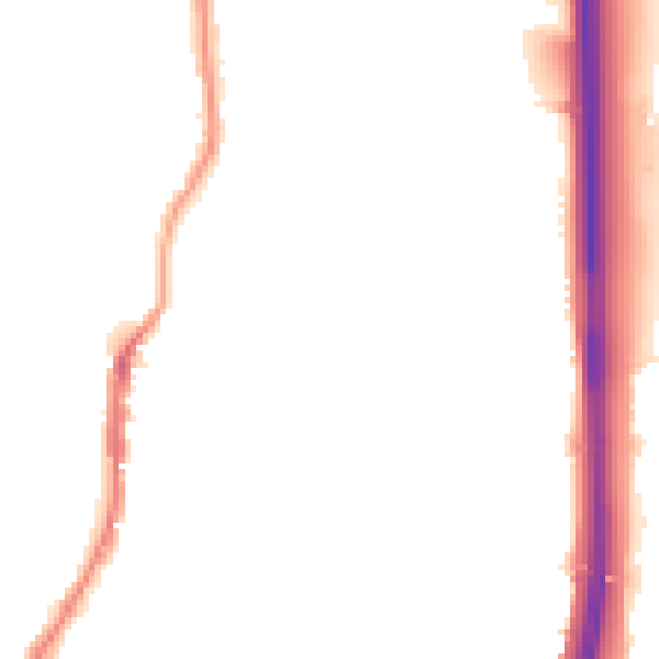 Night-time road noise heatmap for BL0 0AD