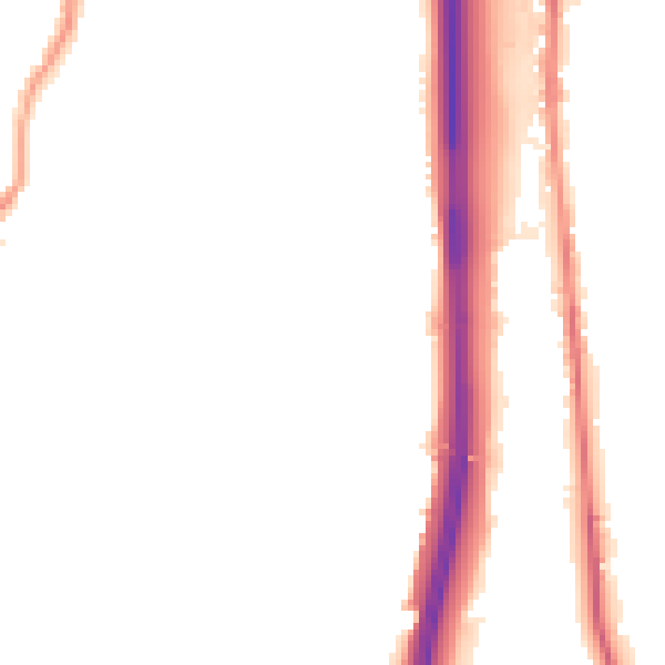 Night-time road noise heatmap for BL0 0AG