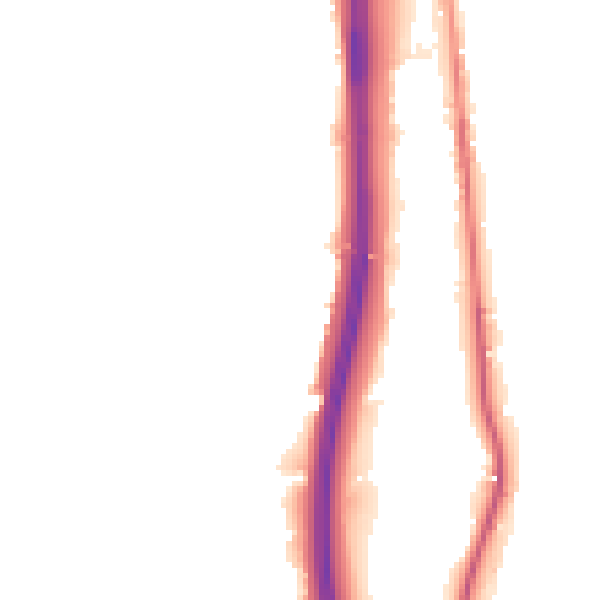 Night-time road noise heatmap for BL0 0AN