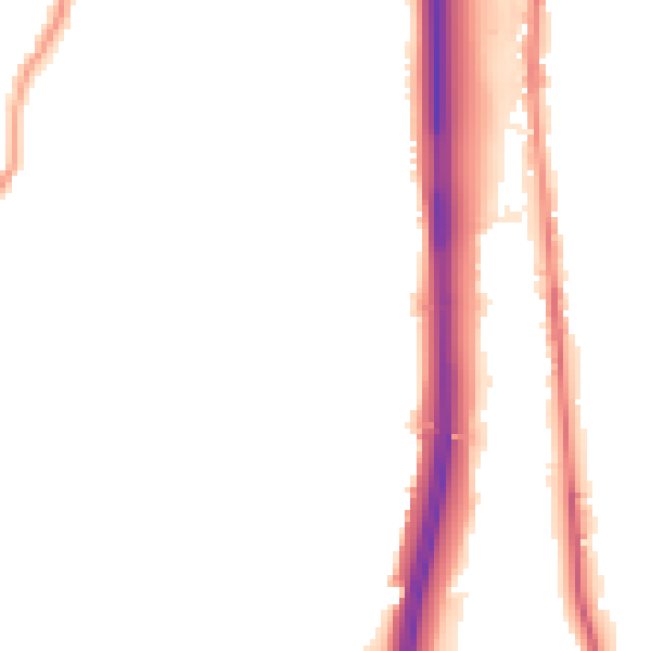 Night-time road noise heatmap for BL0 0AQ