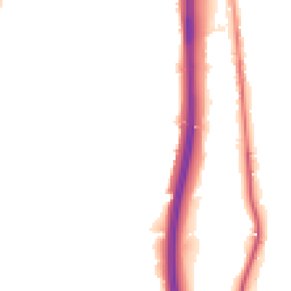Night-time road noise heatmap for BL0 0AS