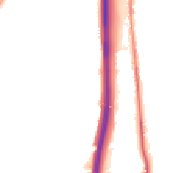 Night-time road noise heatmap for BL0 0AT