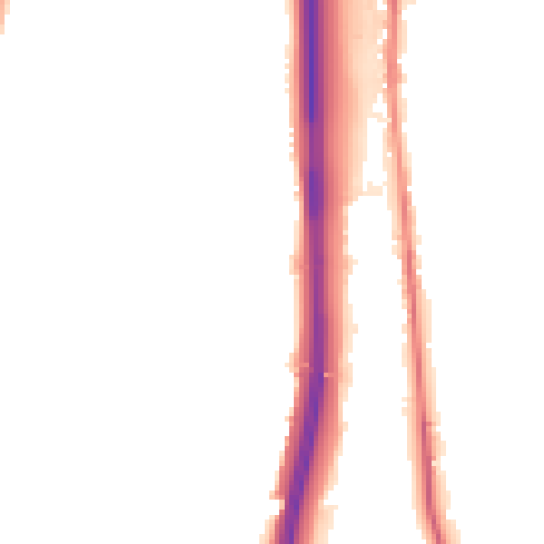Night-time road noise heatmap for BL0 0AU
