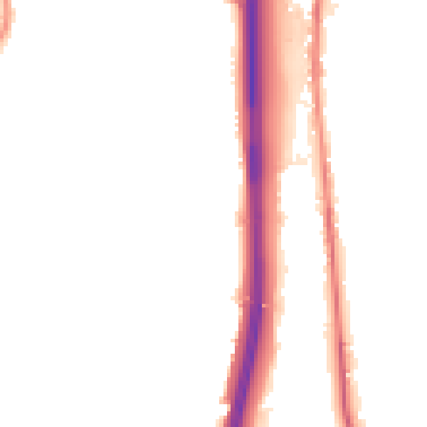 Night-time road noise heatmap for BL0 0AZ