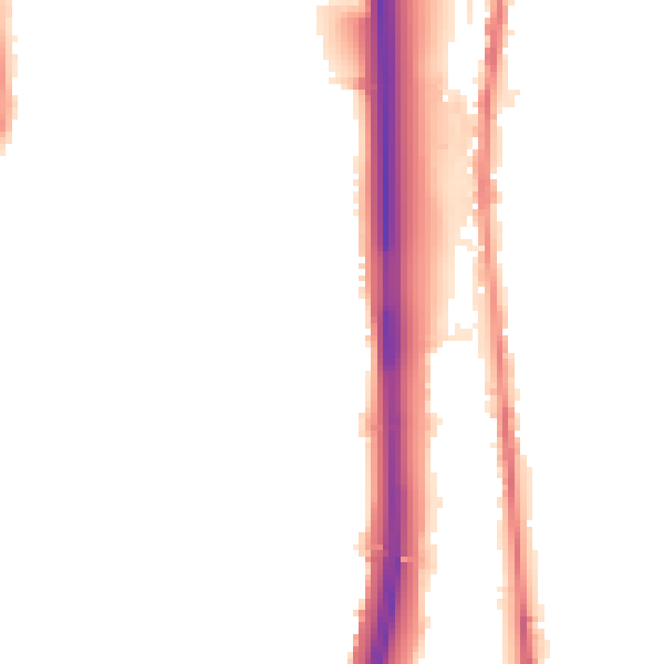 Night-time road noise heatmap for BL0 0BH