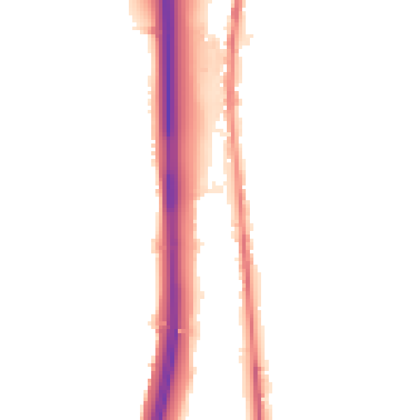 Night-time road noise heatmap for BL0 0BL