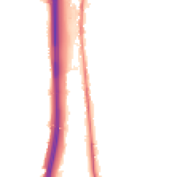 Night-time road noise heatmap for BL0 0BW