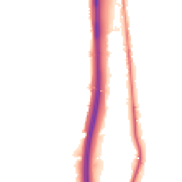 Night-time road noise heatmap for BL0 0BY