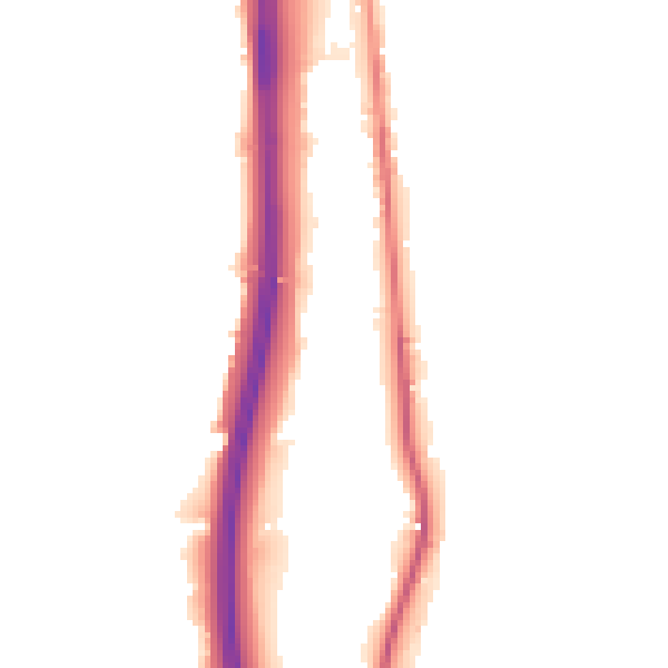 Night-time road noise heatmap for BL0 0DB