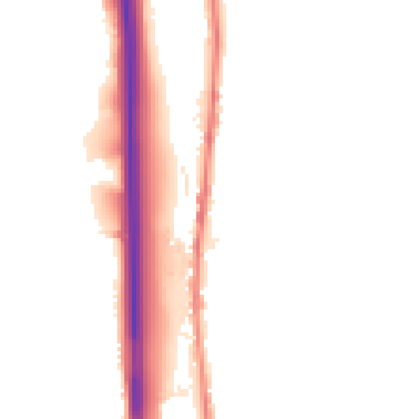 Night-time road noise heatmap for BL0 0DN
