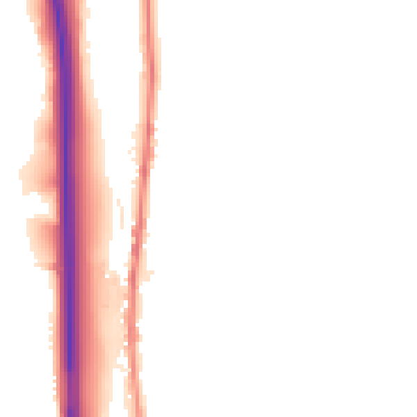 Night-time road noise heatmap for BL0 0DQ
