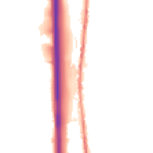 Night-time road noise heatmap for BL0 0DR