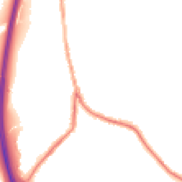 Night-time road noise heatmap for BL0 0GX