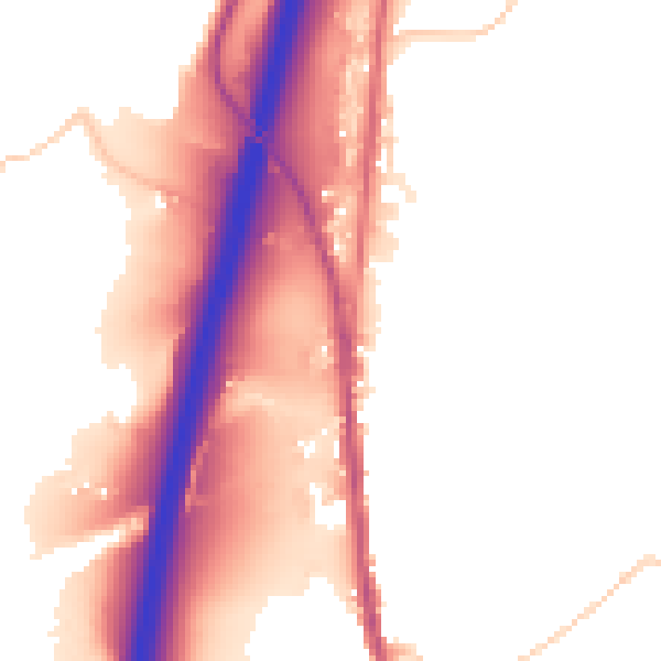 Daytime road noise heatmap for BL0 0HS