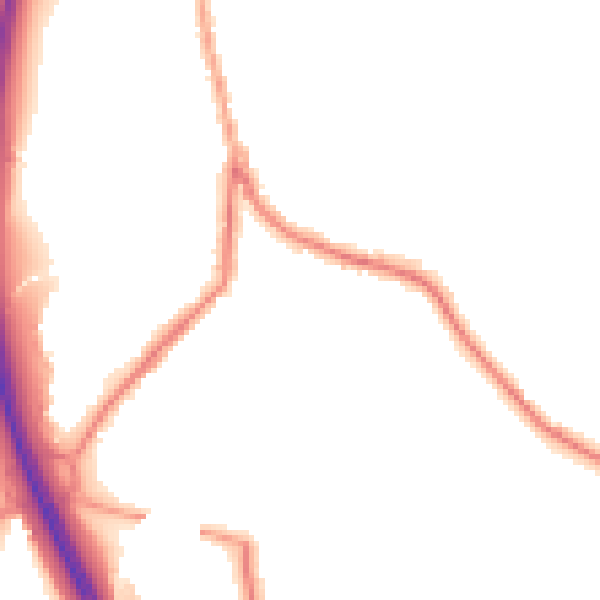 Night-time road noise heatmap for BL0 0LH