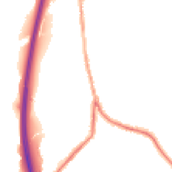 Night-time road noise heatmap for BL0 0LJ