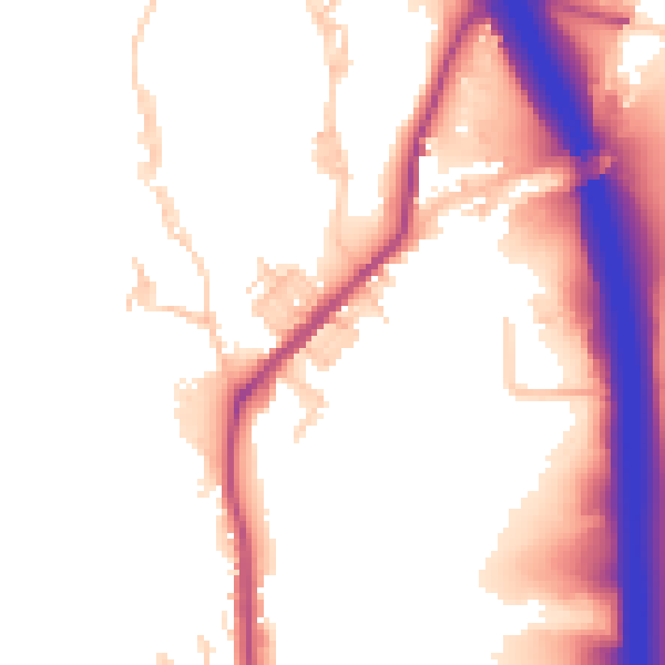 Daytime road noise heatmap for BL0 0NF