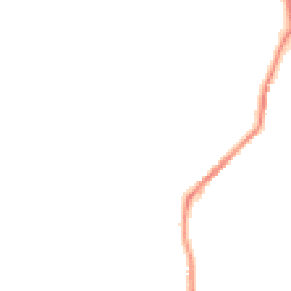 Night-time road noise heatmap for BL0 0NW