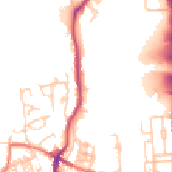 Daytime road noise heatmap for BL0 0PX