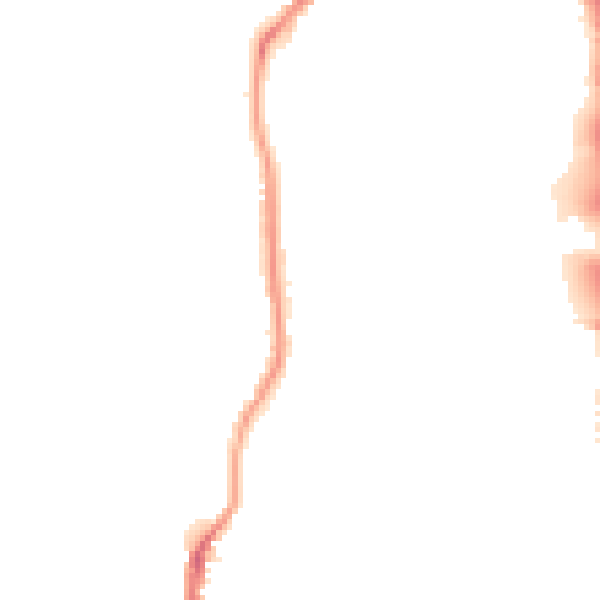 Night-time road noise heatmap for BL0 0PX