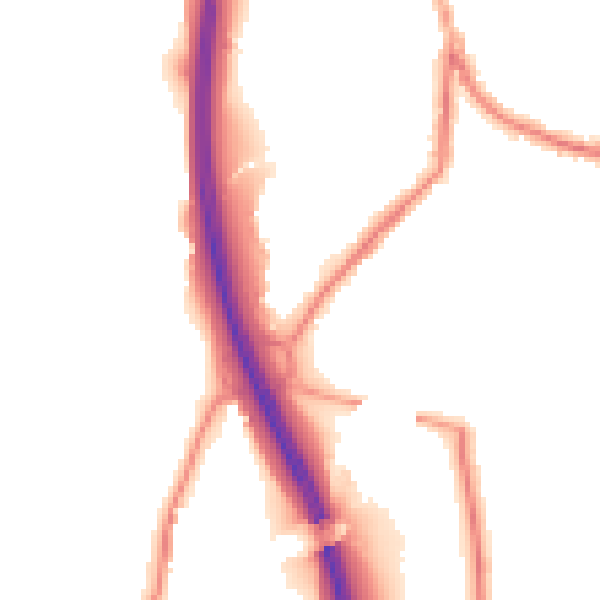 Night-time road noise heatmap for BL0 0PZ