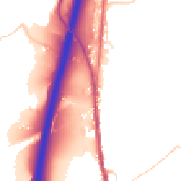 Daytime road noise heatmap for BL0 0QD