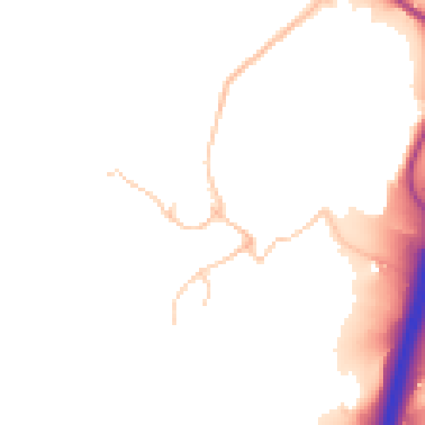 Daytime road noise heatmap for BL0 0QG