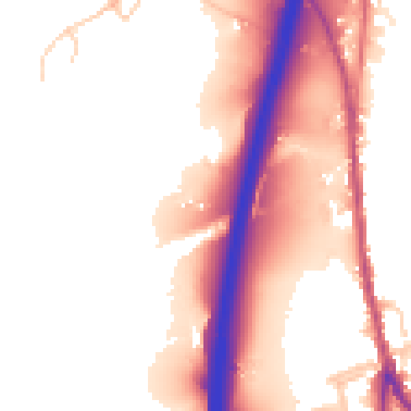 Daytime road noise heatmap for BL0 0QL