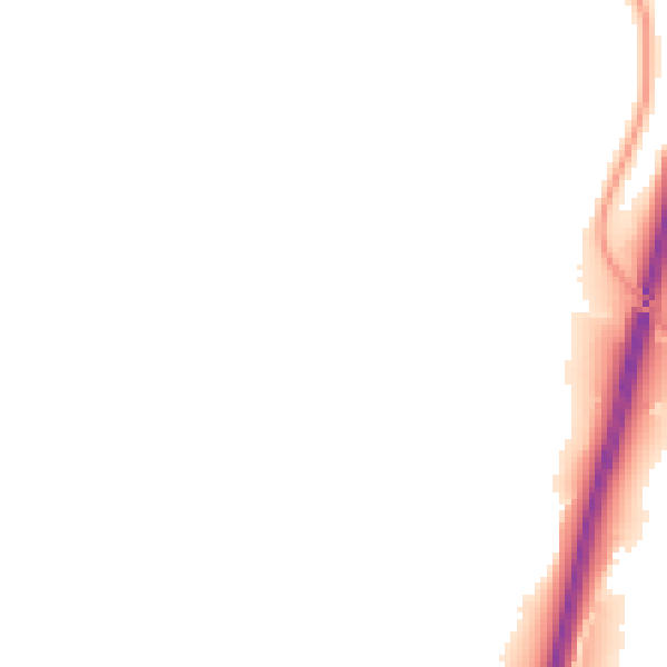 Night-time road noise heatmap for BL0 0QW