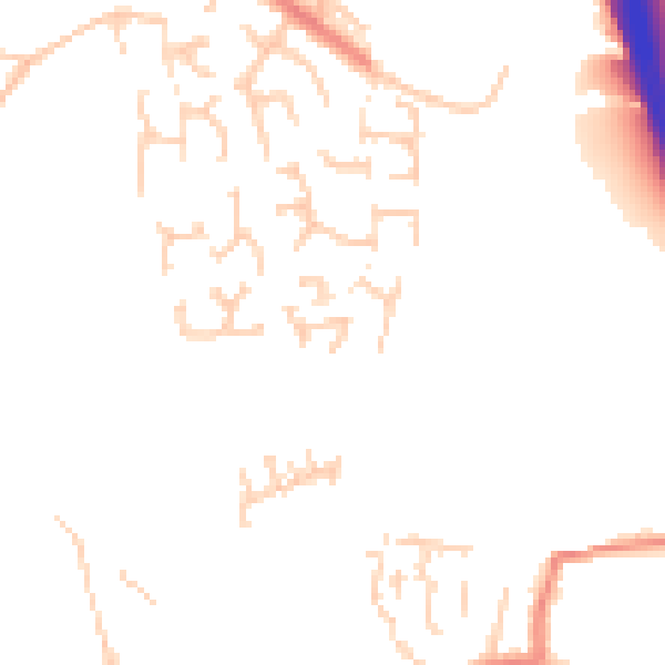 Daytime road noise heatmap for BL0 9FH