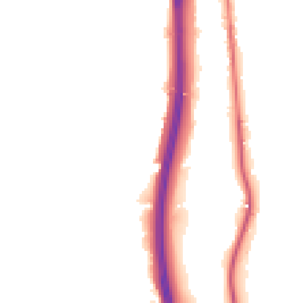 Night-time road noise heatmap for BL0 9LS