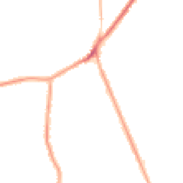 Night-time road noise heatmap for BL0 9SJ