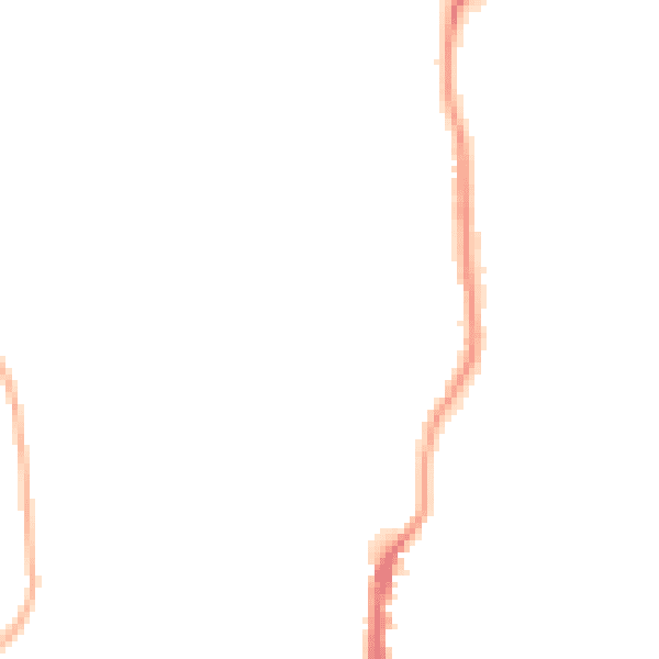 Night-time road noise heatmap for BL0 9YG