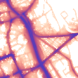 Daytime road noise heatmap for BL2 1AA