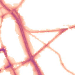Night-time road noise heatmap for BL2 1AD