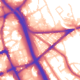 Daytime road noise heatmap for BL2 1AE