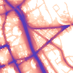 Daytime road noise heatmap for BL2 1AG