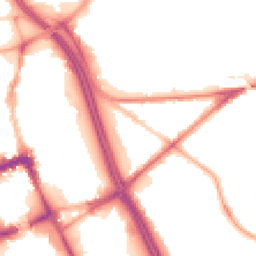 Night-time road noise heatmap for BL2 1AG