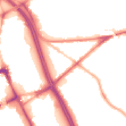 Night-time road noise heatmap for BL2 1AH