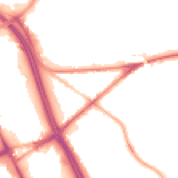 Night-time road noise heatmap for BL2 1AL