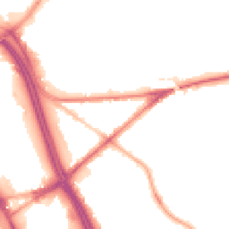 Night-time road noise heatmap for BL2 1AP