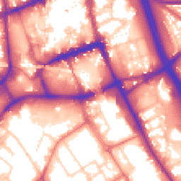 Daytime road noise heatmap for BL2 1BE