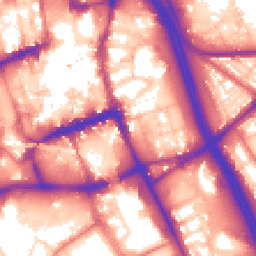 Daytime road noise heatmap for BL2 1BJ