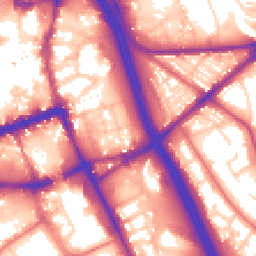 Daytime road noise heatmap for BL2 1BZ