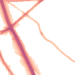 Night-time road noise heatmap for BL2 1DA