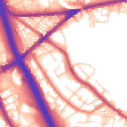 Daytime road noise heatmap for BL2 1DB