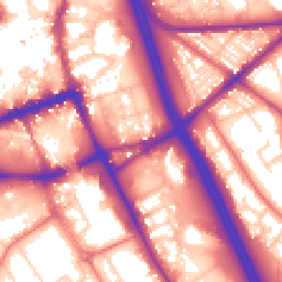 Daytime road noise heatmap for BL2 1DE